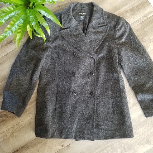 New York & Company Jackets & Blazers - New York & Co. Size 10 wool peacoat gray